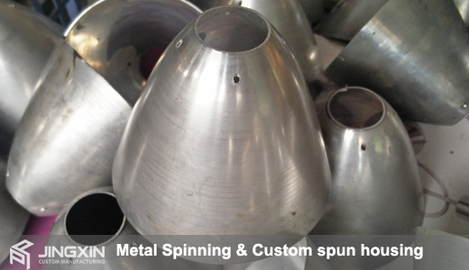 Custom aluminum spun housing