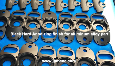blank hard anodizing finsih for CNC machined aluminum alloy parts